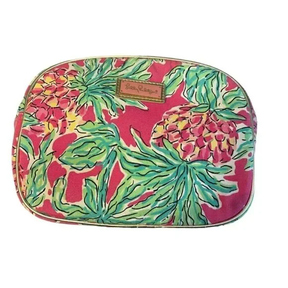 Lilly Pulitzer Pink Pineapple Makeup Bag - Picture 6 of 6